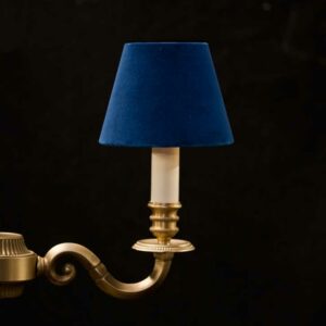 Classic Chandelier lampshades in velvet - Royal Blue